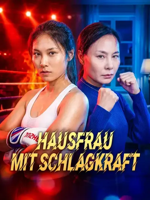 Hausfrau mit Schlagkraft