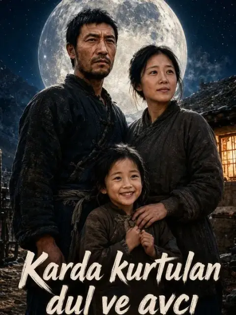 Karda kurtulan dul ve avcı