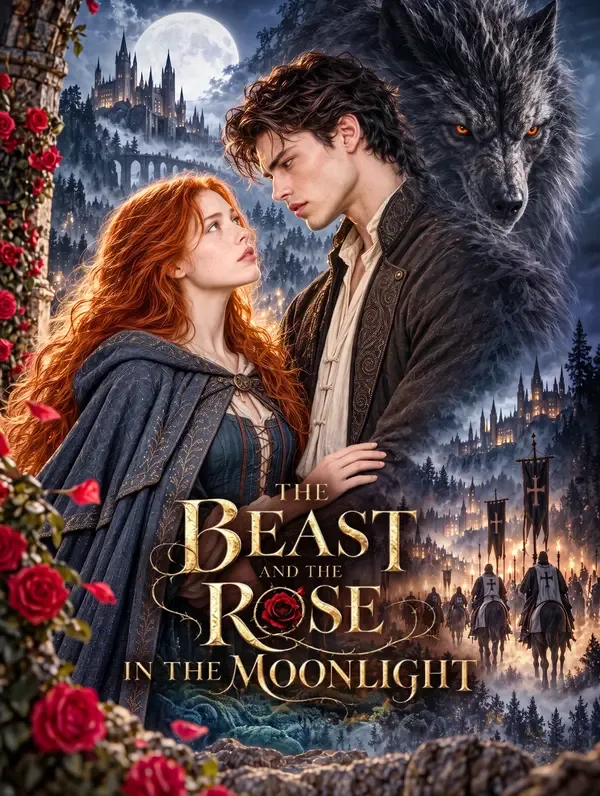 The Beast and the Rose in the Moonlight