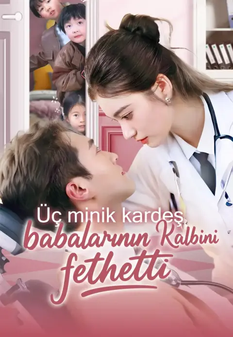 Üç minik kardeş babalarının kalbini fethetti
